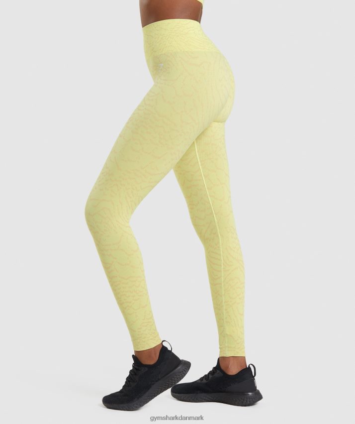 Kvinder Gymshark tilpasse sømløse leggings til dyr N4ZDDN260 ildflue gul