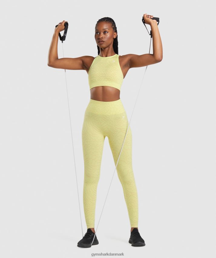 Kvinder Gymshark tilpasse sømløse leggings til dyr N4ZDDN260 ildflue gul