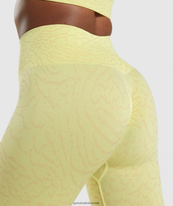 Kvinder Gymshark tilpasse sømløse leggings til dyr N4ZDDN260 ildflue gul
