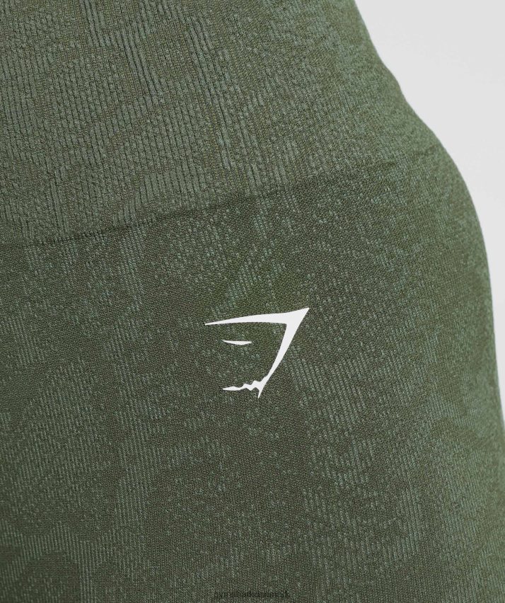 Kvinder Gymshark tilpasse sømløse leggings til dyr N4ZDDN271 pilegrøn/kerneoliven