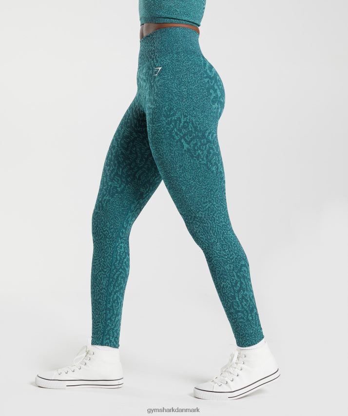 Kvinder Gymshark tilpasse sømløse leggings til dyr N4ZDDN292 rev | vinter krikand