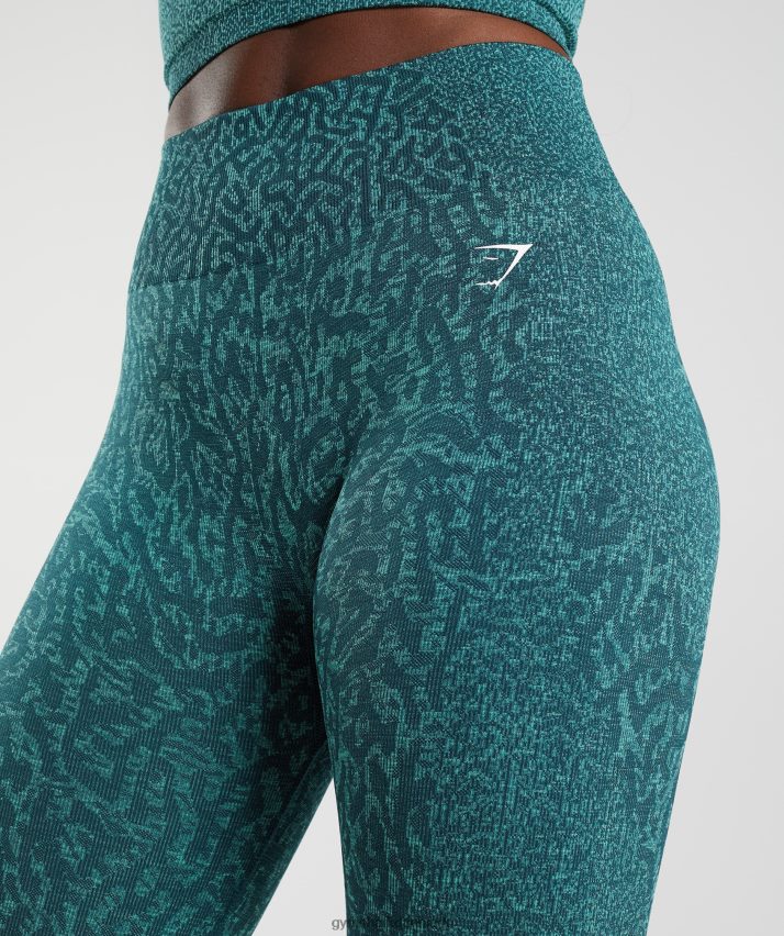 Kvinder Gymshark tilpasse sømløse leggings til dyr N4ZDDN292 rev | vinter krikand