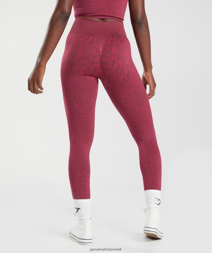 Kvinder Gymshark tilpasse sømløse leggings til dyr N4ZDDN299 rev | kirsebær brun