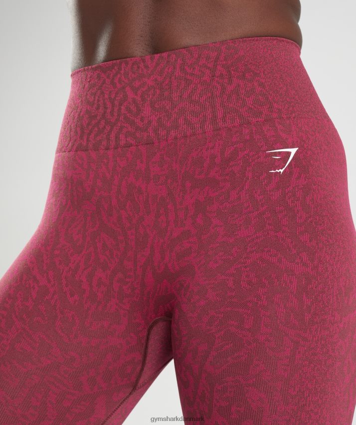 Kvinder Gymshark tilpasse sømløse leggings til dyr N4ZDDN299 rev | kirsebær brun
