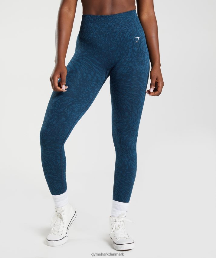 Kvinder Gymshark tilpasse sømløse leggings til dyr N4ZDDN316 vild | flåde