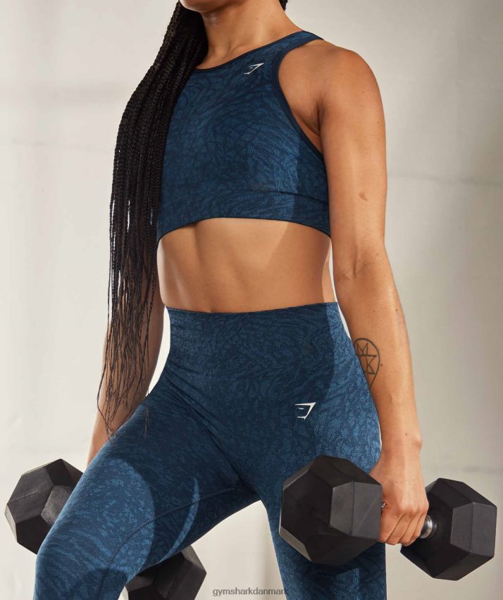 Kvinder Gymshark tilpasse sømløse leggings til dyr N4ZDDN316 vild | flåde