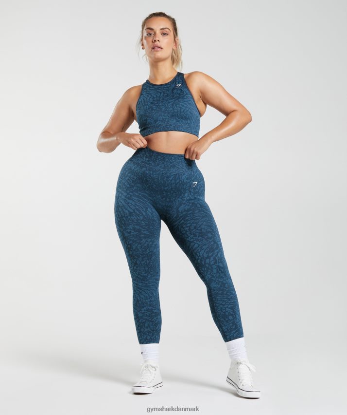 Kvinder Gymshark tilpasse sømløse leggings til dyr N4ZDDN316 vild | flåde