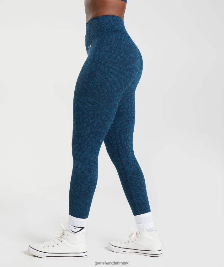Kvinder Gymshark tilpasse sømløse leggings til dyr N4ZDDN316 vild | flåde