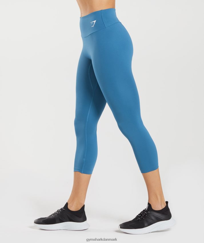 Kvinder Gymshark træning 7/8 leggings N4ZDDN303 søen blå