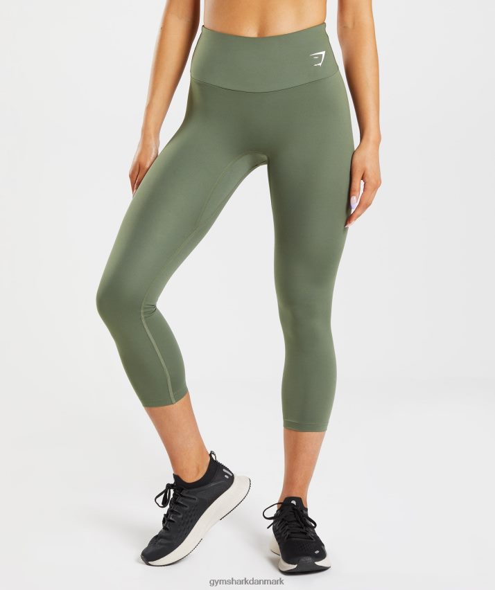 Kvinder Gymshark træning 7/8 leggings N4ZDDN338 kerne oliven