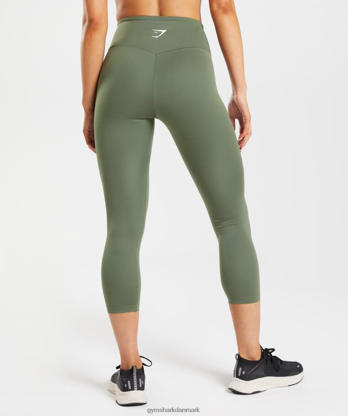 Kvinder Gymshark træning 7/8 leggings N4ZDDN338 kerne oliven