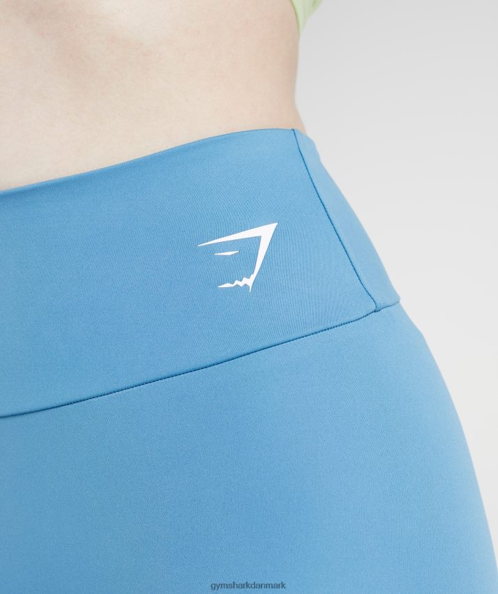 Kvinder Gymshark trænings leggings N4ZDDN289 kystblå