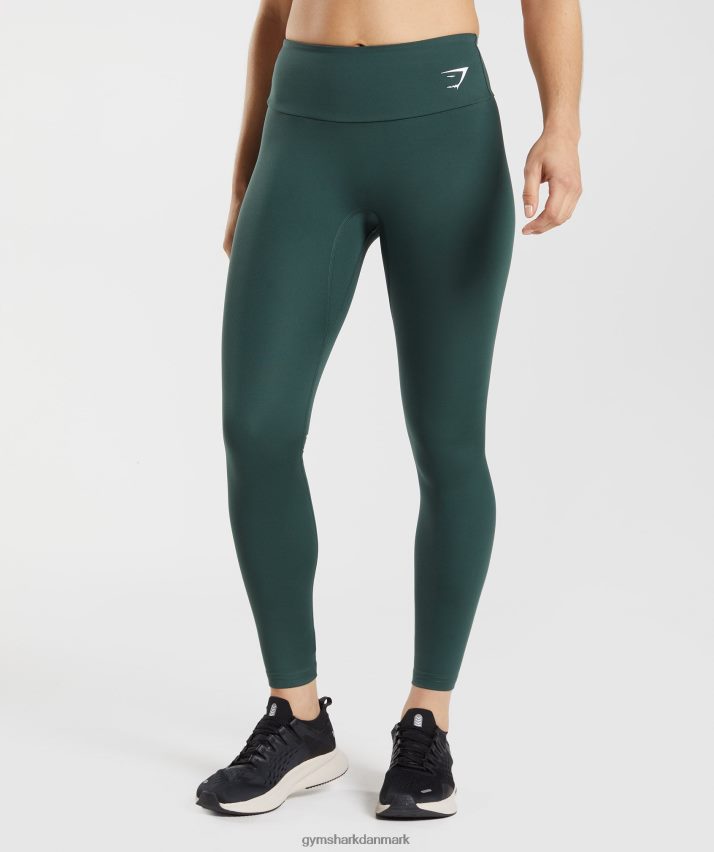 Kvinder Gymshark trænings leggings N4ZDDN296 obsidian grøn