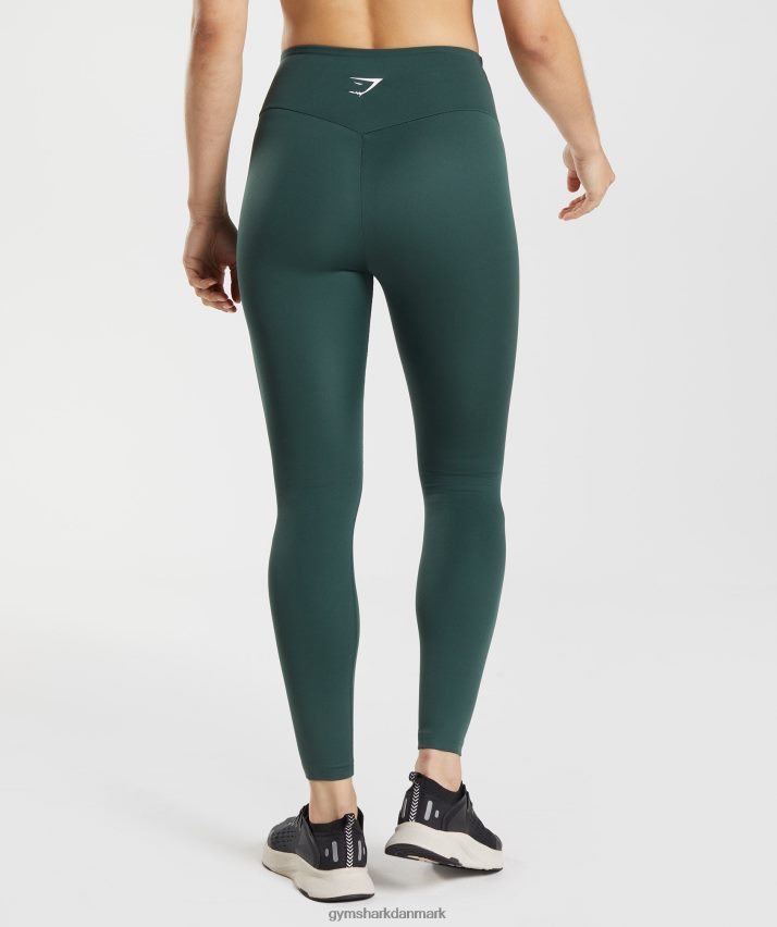Kvinder Gymshark trænings leggings N4ZDDN296 obsidian grøn
