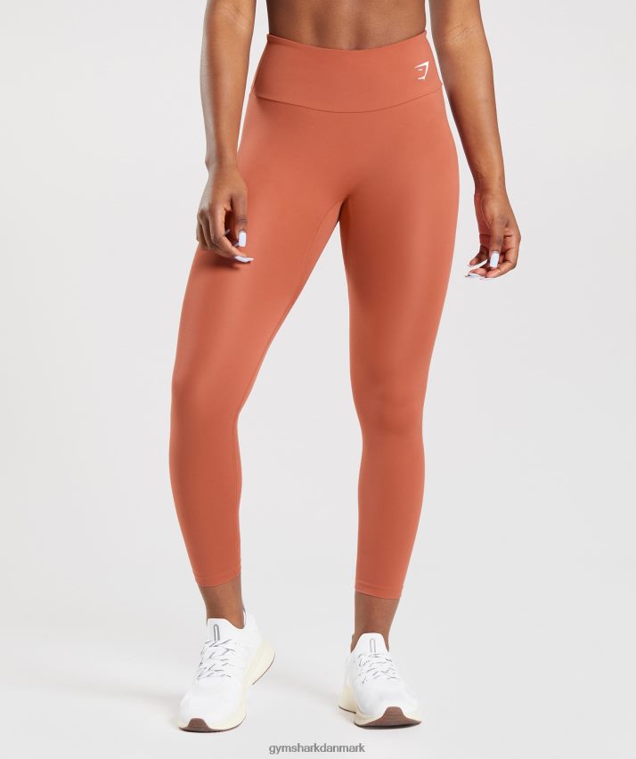 Kvinder Gymshark trænings leggings N4ZDDN304 persimmon rød