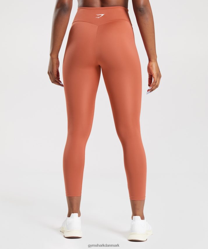 Kvinder Gymshark trænings leggings N4ZDDN304 persimmon rød