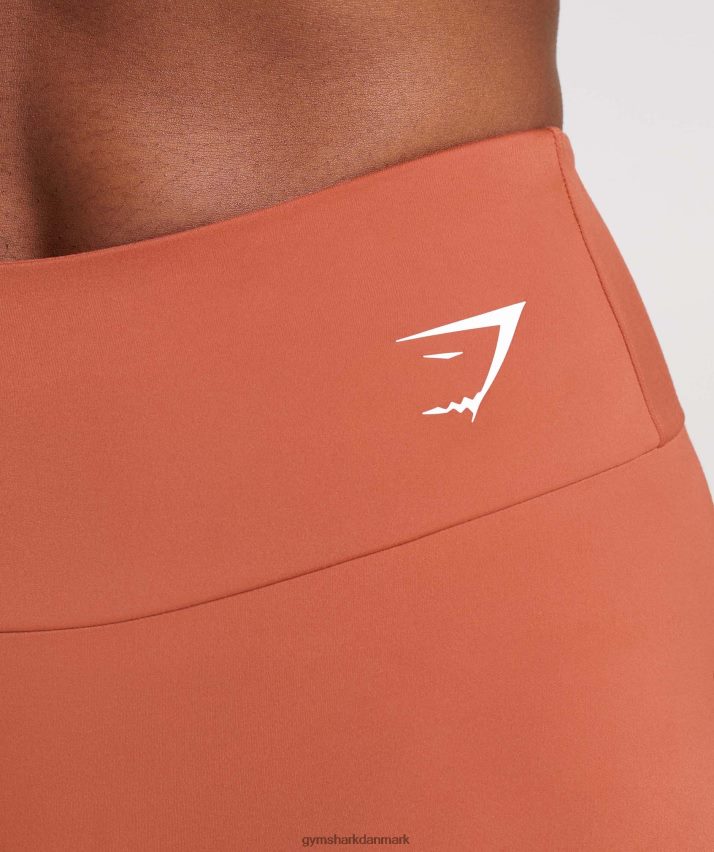 Kvinder Gymshark trænings leggings N4ZDDN304 persimmon rød