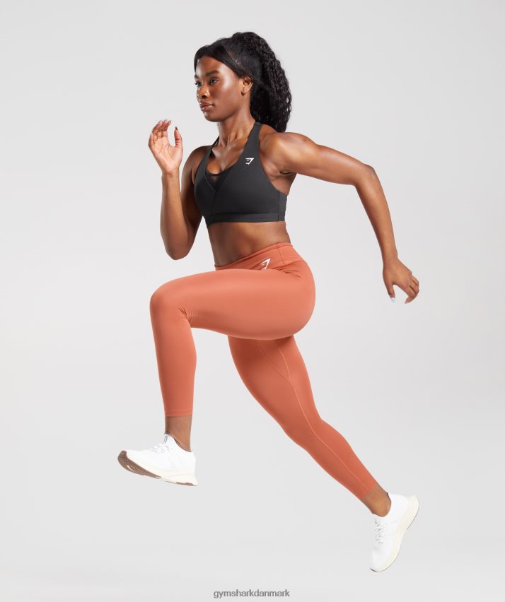 Kvinder Gymshark trænings leggings N4ZDDN304 persimmon rød