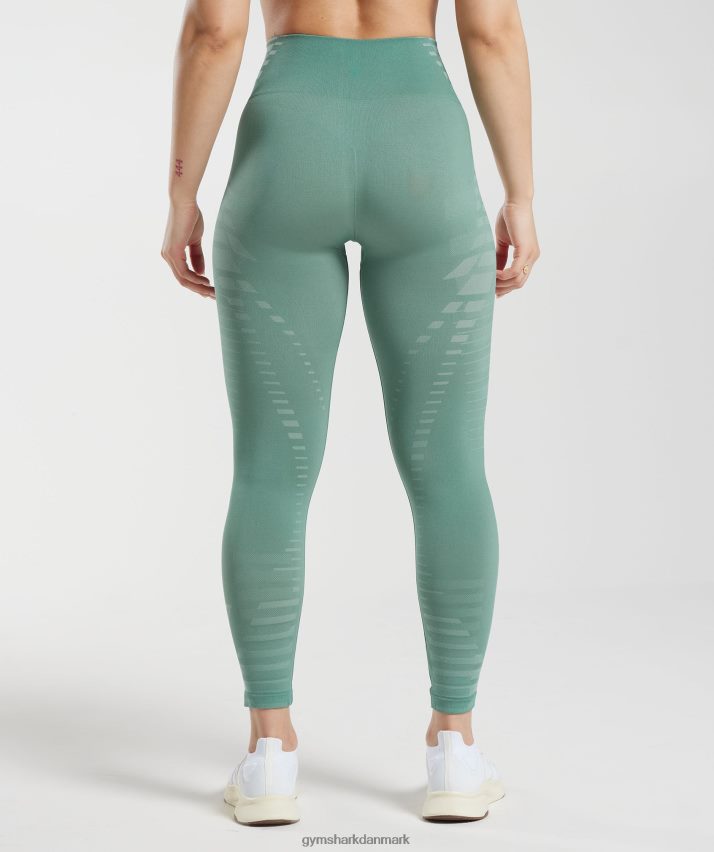 Kvinder Gymshark ubegrænsede leggings N4ZDDN340 blæk blågrøn/frost blågrøn