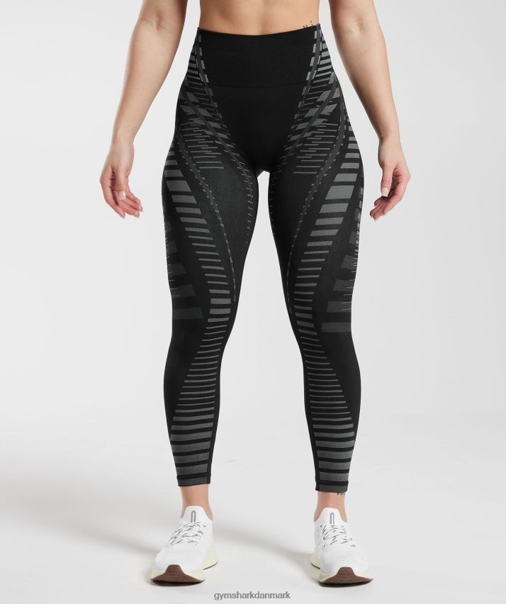 Kvinder Gymshark ubegrænsede leggings N4ZDDN341 sort/lys grå