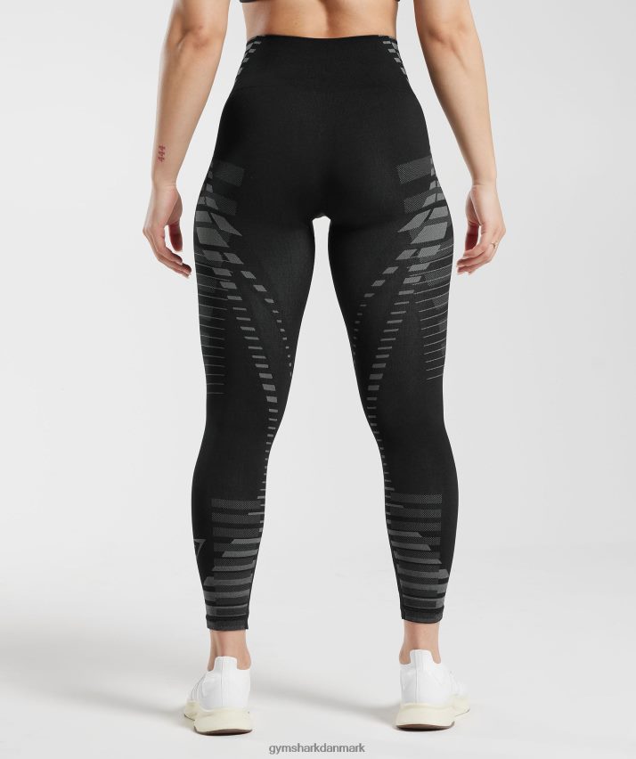 Kvinder Gymshark ubegrænsede leggings N4ZDDN341 sort/lys grå