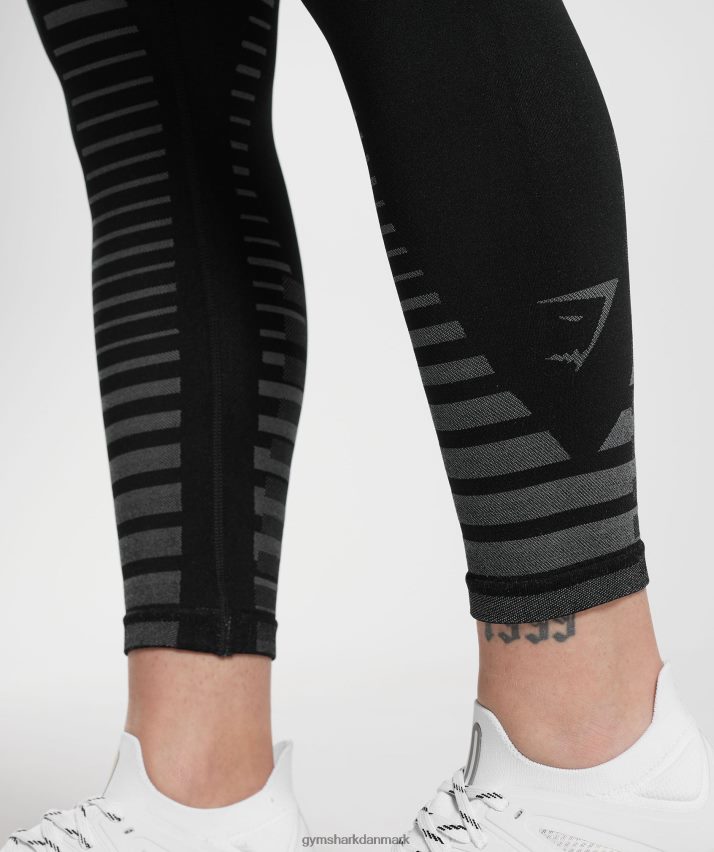 Kvinder Gymshark ubegrænsede leggings N4ZDDN341 sort/lys grå