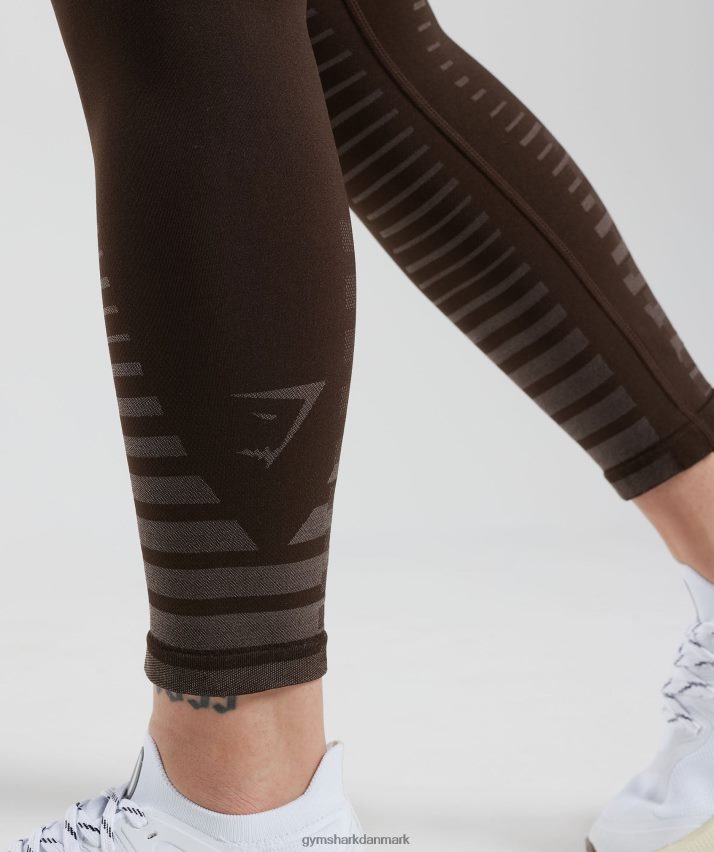 Kvinder Gymshark ubegrænsede leggings N4ZDDN342 arkivbrun/trøffelbrun