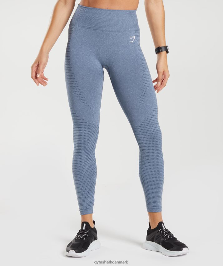 Kvinder Gymshark vitale sømløse 2.0 leggings N4ZDDN276 aften blå mergel