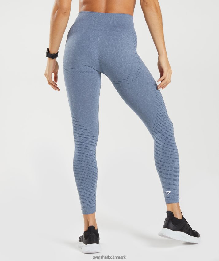 Kvinder Gymshark vitale sømløse 2.0 leggings N4ZDDN276 aften blå mergel
