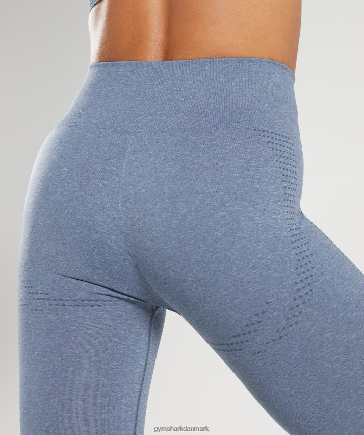 Kvinder Gymshark vitale sømløse 2.0 leggings N4ZDDN276 aften blå mergel