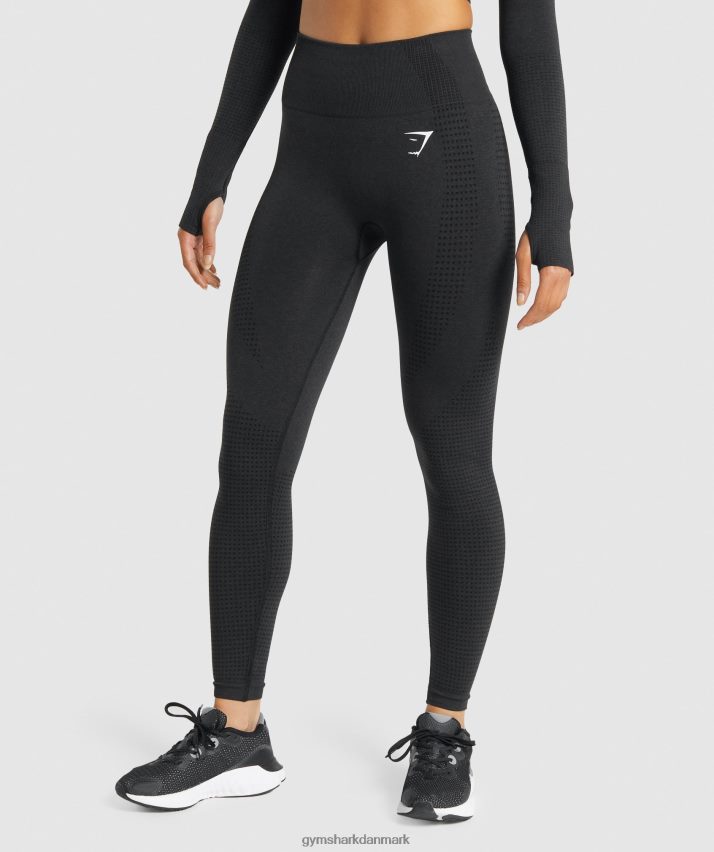 Kvinder Gymshark vitale sømløse 2.0 leggings N4ZDDN288 sort mergel