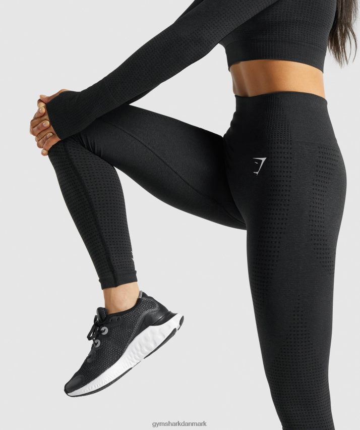 Kvinder Gymshark vitale sømløse 2.0 leggings N4ZDDN288 sort mergel
