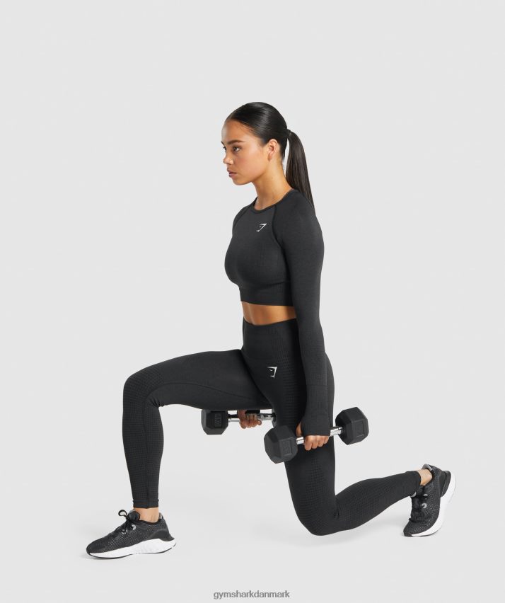 Kvinder Gymshark vitale sømløse 2.0 leggings N4ZDDN288 sort mergel