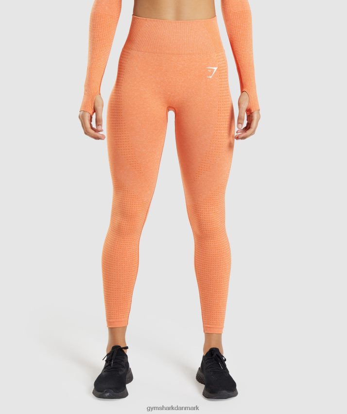 Kvinder Gymshark vitale sømløse 2.0 leggings N4ZDDN319 abrikos appelsin mergel