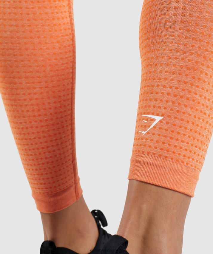 Kvinder Gymshark vitale sømløse 2.0 leggings N4ZDDN319 abrikos appelsin mergel
