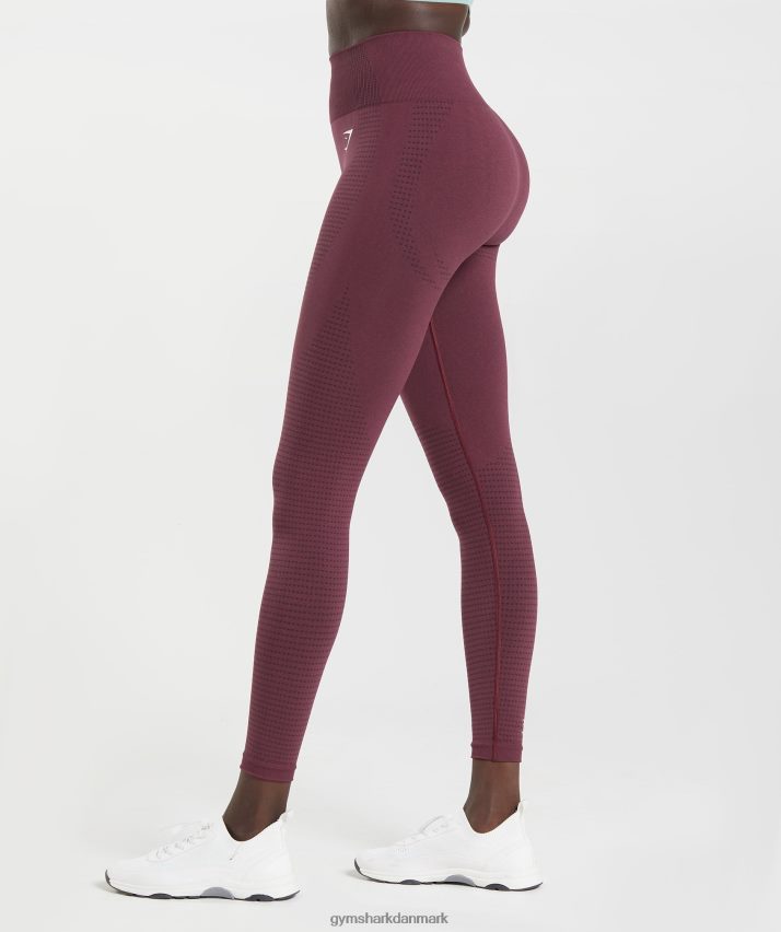 Kvinder Gymshark vitale sømløse 2.0 leggings N4ZDDN335 bagt rødbrun mergel