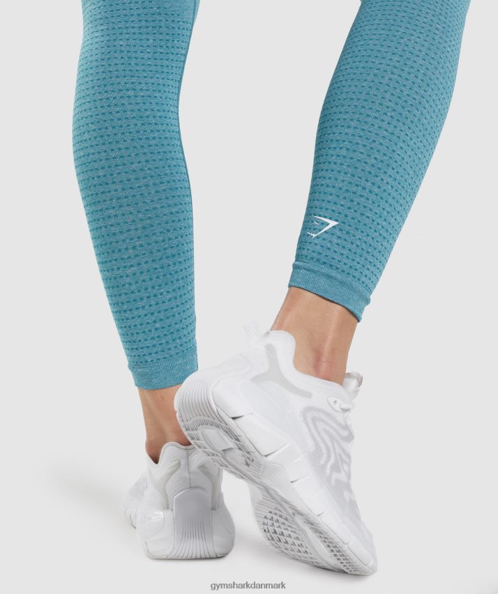 Kvinder Gymshark vitale sømløse 2.0 leggings N4ZDDN337 tahoe blågrøn mergel