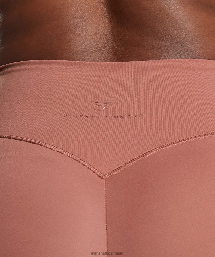 Kvinder Gymshark whitney hverdagslommeleggings N4ZDDN330 canyon rød