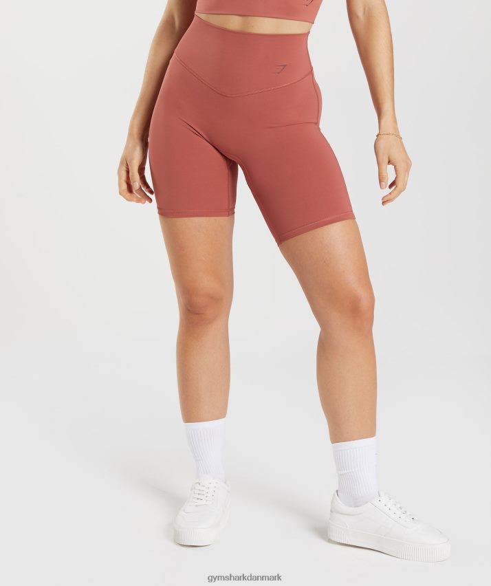 Kvinder Gymshark elevate cykelshorts N4ZDDN22 rosenbrun