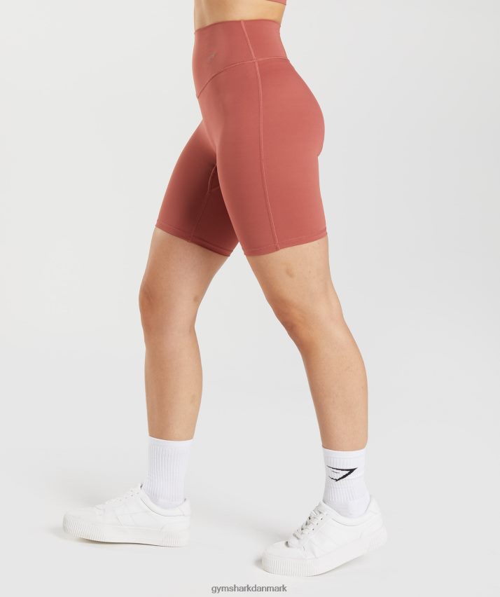 Kvinder Gymshark elevate cykelshorts N4ZDDN22 rosenbrun