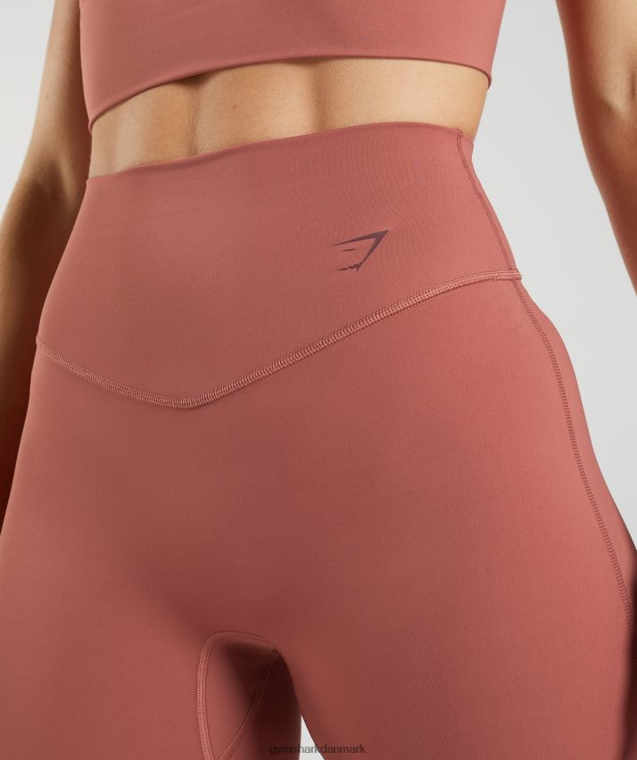 Kvinder Gymshark elevate cykelshorts N4ZDDN22 rosenbrun