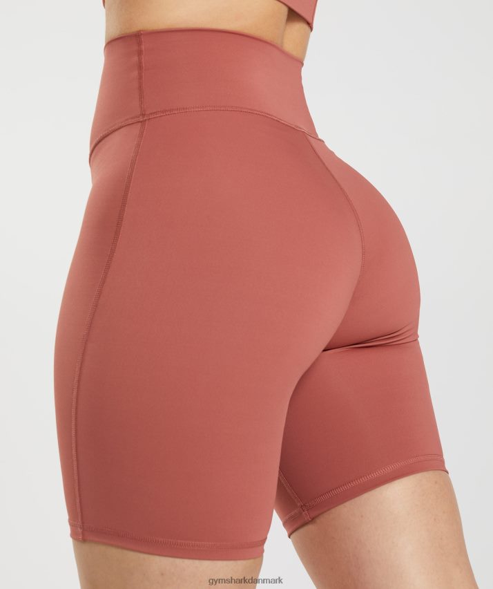 Kvinder Gymshark elevate cykelshorts N4ZDDN22 rosenbrun