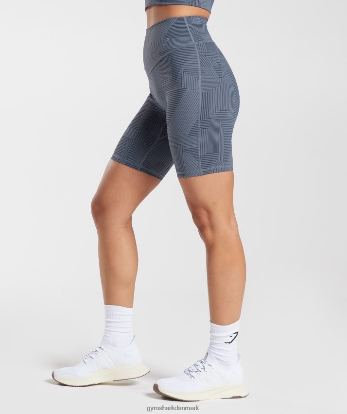 Kvinder Gymshark elevate cykelshorts N4ZDDN53 aften blå