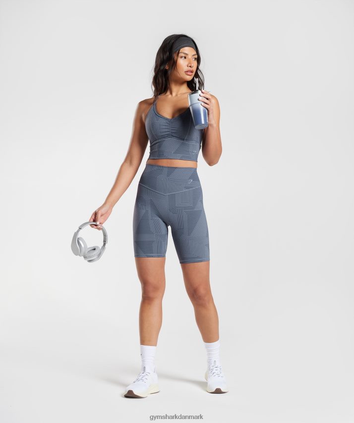 Kvinder Gymshark elevate cykelshorts N4ZDDN53 aften blå