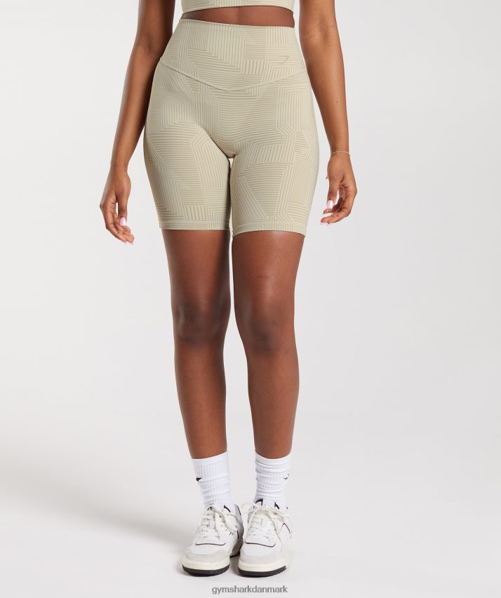 Kvinder Gymshark elevate cykelshorts N4ZDDN60 sandbrun