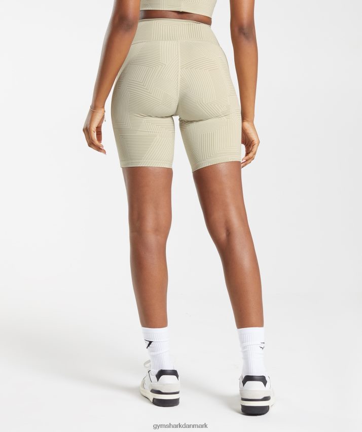 Kvinder Gymshark elevate cykelshorts N4ZDDN60 sandbrun
