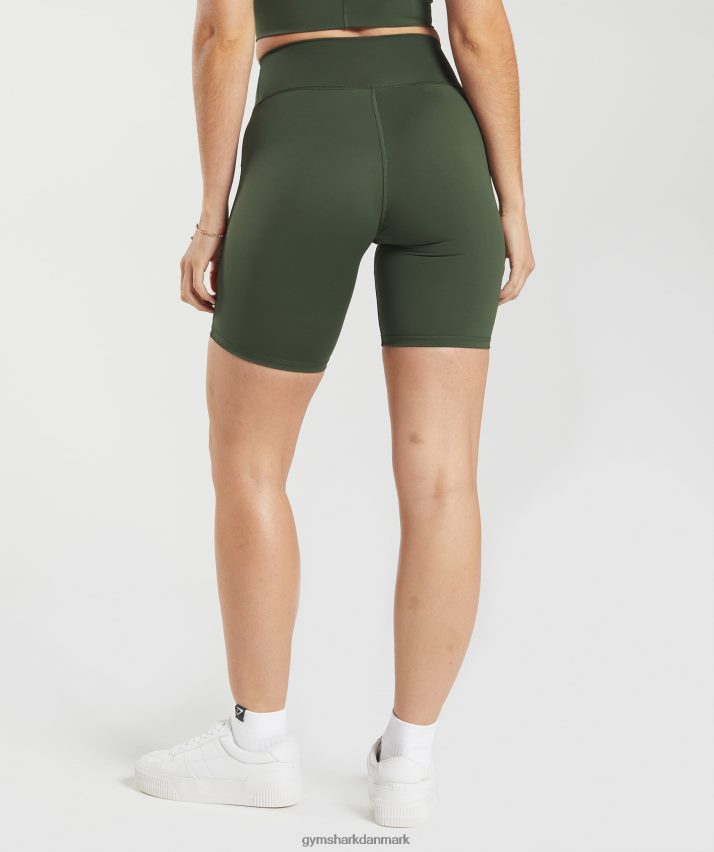 Kvinder Gymshark elevate cykelshorts N4ZDDN72 mos oliven