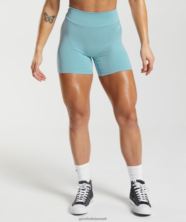 Kvinder Gymshark gs power originale stramme shorts N4ZDDN19 isbjerg blå