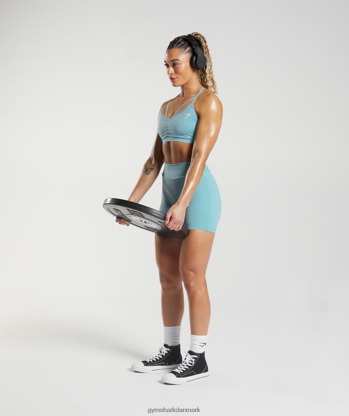 Kvinder Gymshark gs power originale stramme shorts N4ZDDN19 isbjerg blå