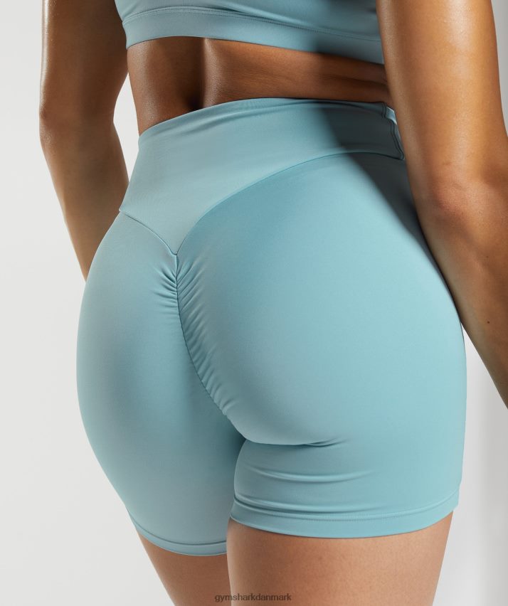Kvinder Gymshark gs power originale stramme shorts N4ZDDN19 isbjerg blå